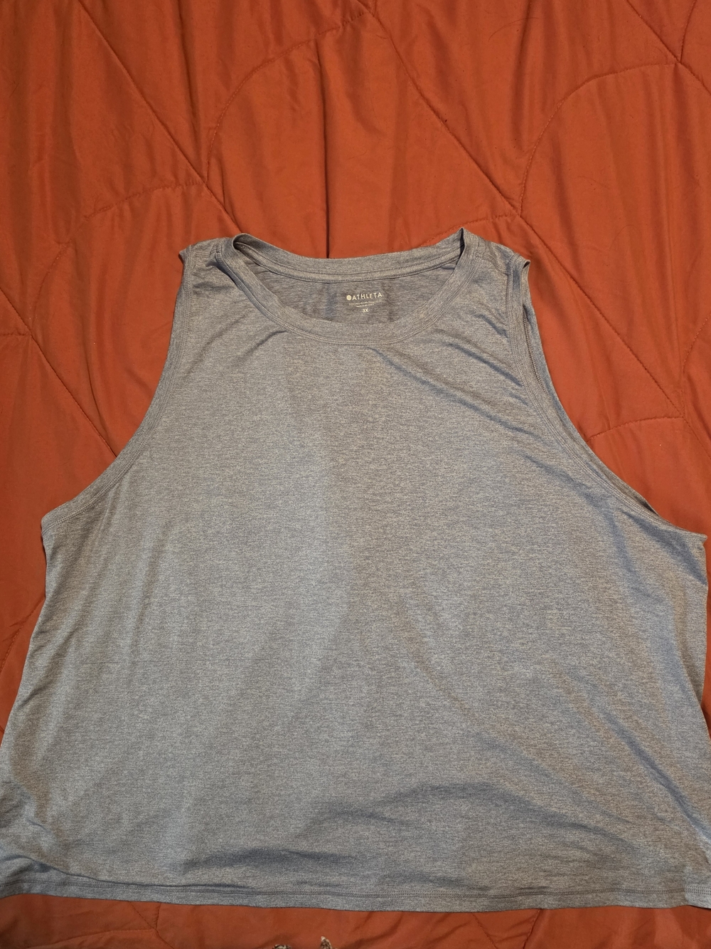Athleta Women’s Heather Gray Relaxed Tank Top